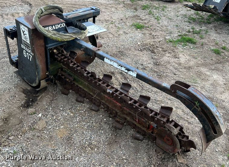 image for item II9085 Bradco 617  skid steer trencher