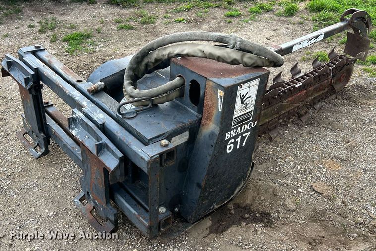image for item II9085 Bradco 617  skid steer trencher