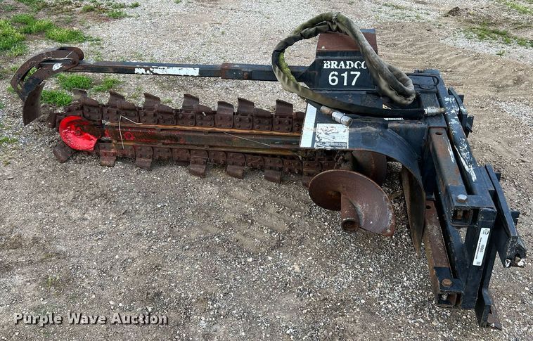 image for item II9085 Bradco 617  skid steer trencher
