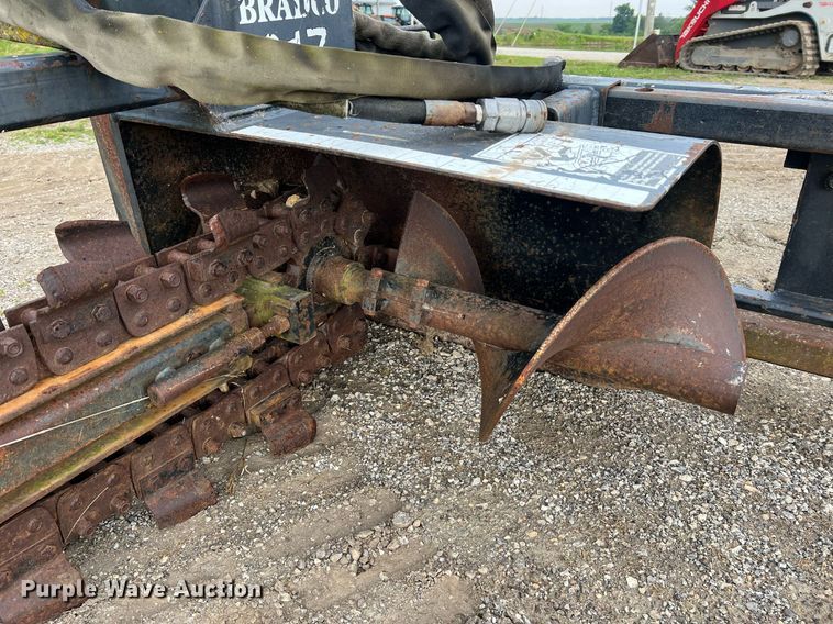 image for item II9085 Bradco 617  skid steer trencher