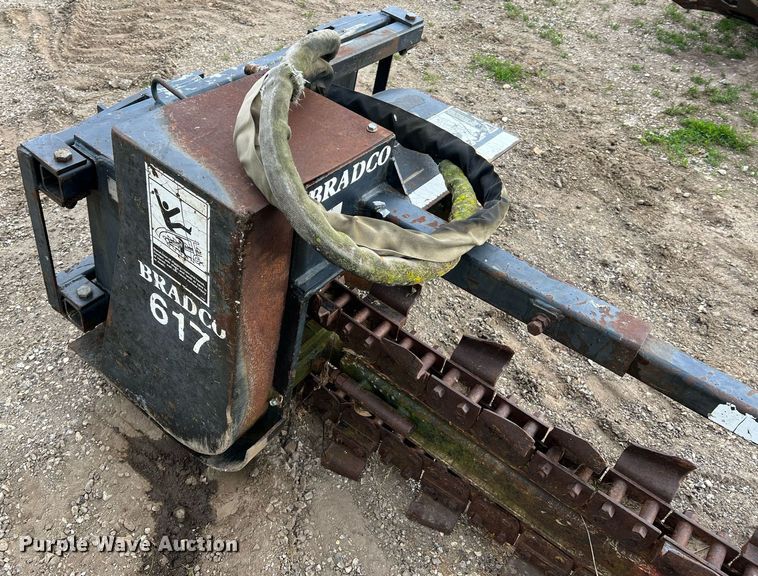 image for item II9085 Bradco 617  skid steer trencher