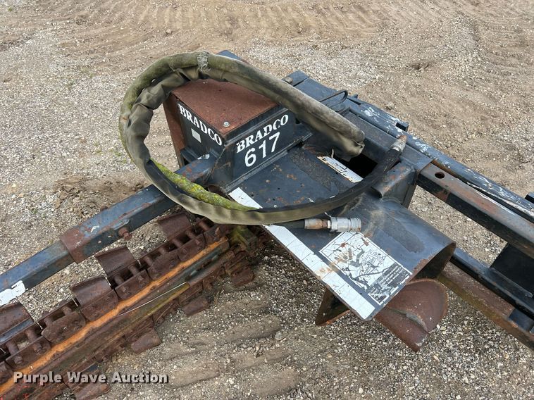 image for item II9085 Bradco 617  skid steer trencher