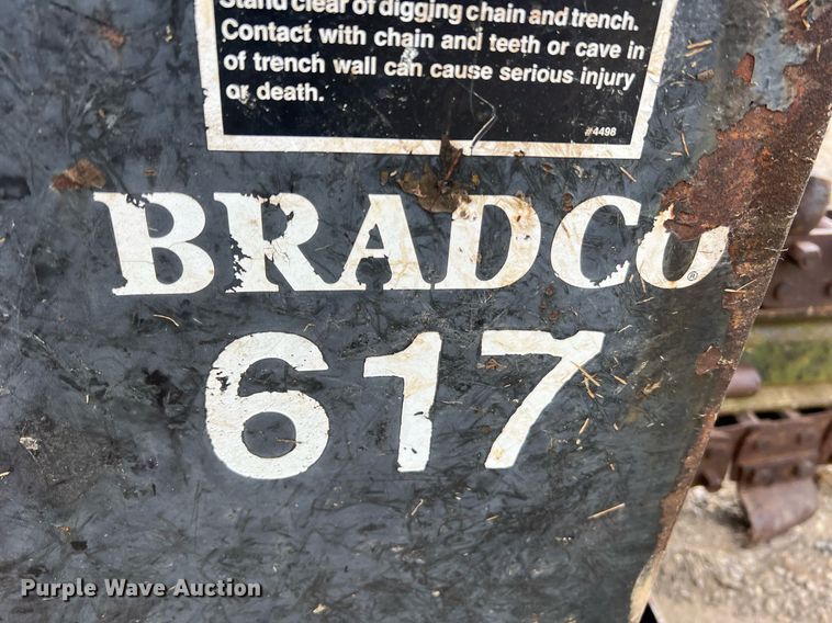 image for item II9085 Bradco 617  skid steer trencher