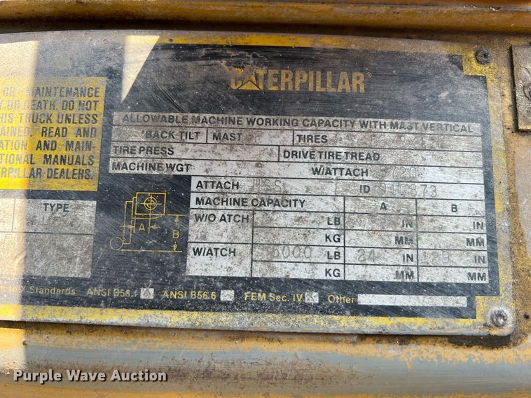 image for item II9112 Caterpillar T50D  forklift