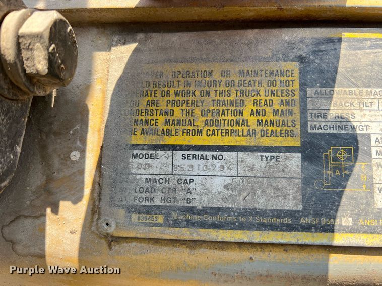 image for item II9112 Caterpillar T50D  forklift