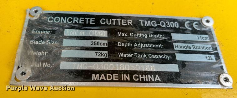 image for item II9124 King-Force TMG-Q300  concrete saw