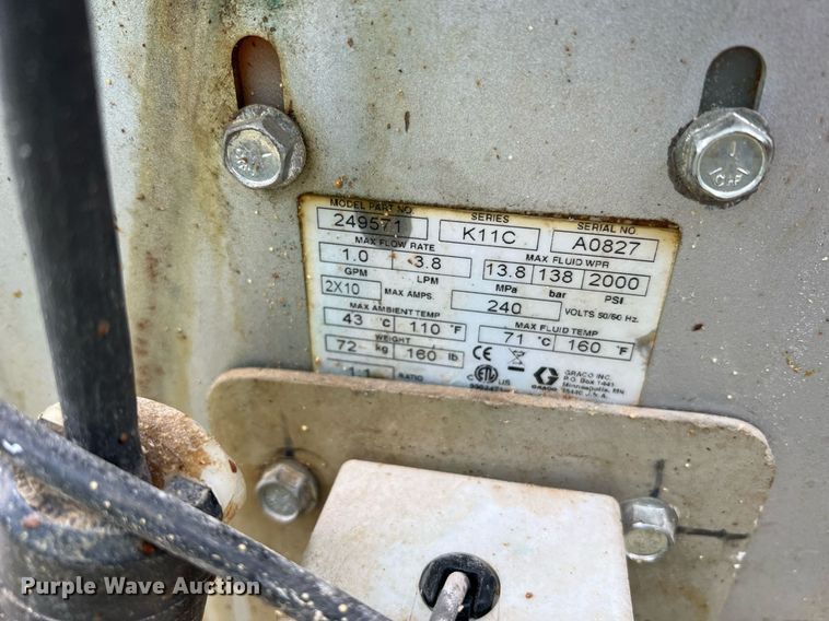 image for item II9126 Graco E10  spray foam machine