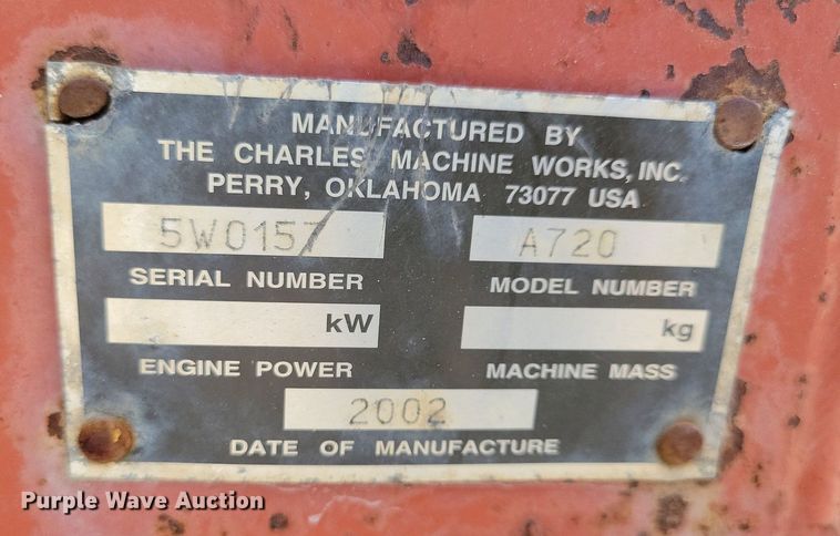 image for item JO9145 2002 Ditch Witch RT70H  trencher