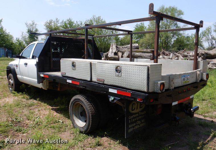 image for item JO9155 2008 Dodge Ram 5500  Quad Cab flatbed truck