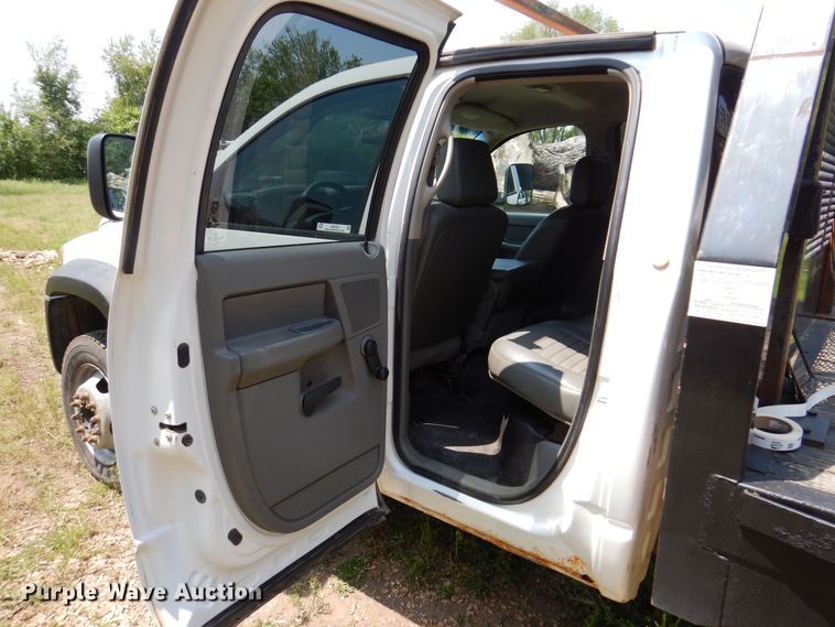 image for item JO9155 2008 Dodge Ram 5500  Quad Cab flatbed truck