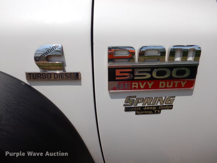 image for item JO9155 2008 Dodge Ram 5500  Quad Cab flatbed truck