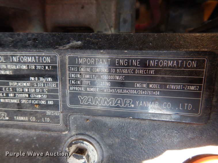 image for item JO9158 2012 Yanmar S220R  skid steer loader