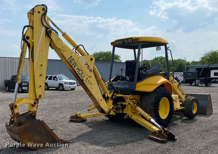 image for item KW9259 2002 New Holland LB75B  backhoe