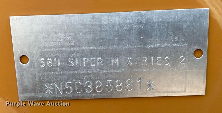 image for item KW9270 2005 Case 580 Super M II  backhoe