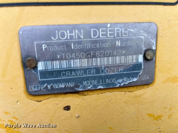 image for item LA9952 1996 John Deere 450G  dozer