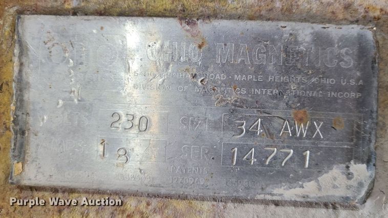 image for item LE9122 Ohio Magnetics  lifting magnet