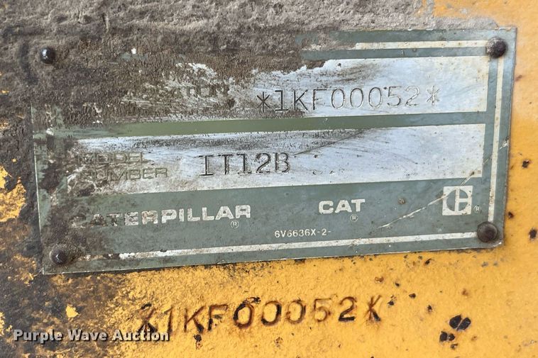 image for item LG9149 1991 Caterpillar IT12B  wheel loader