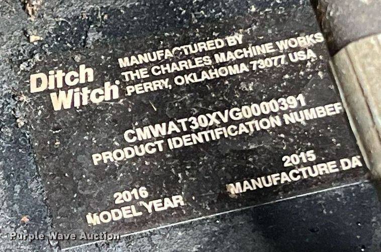 image for item LI9723 2016 Ditch Witch JT30 All-Terrain  directional boring unit