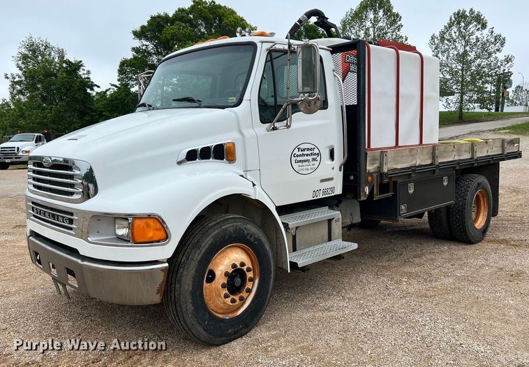 image for item LI9725 2008 Sterling Acterra  flatbed truck with fluid mixing system