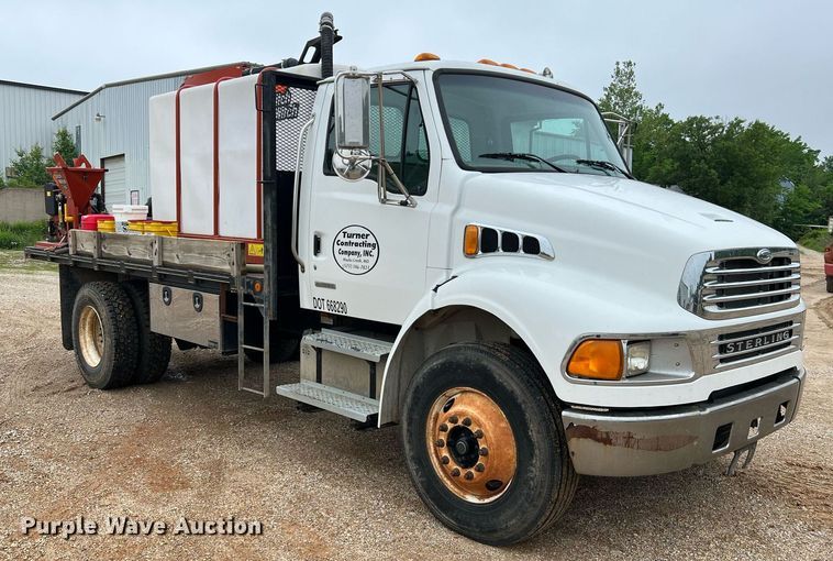 image for item LI9725 2008 Sterling Acterra  flatbed truck with fluid mixing system