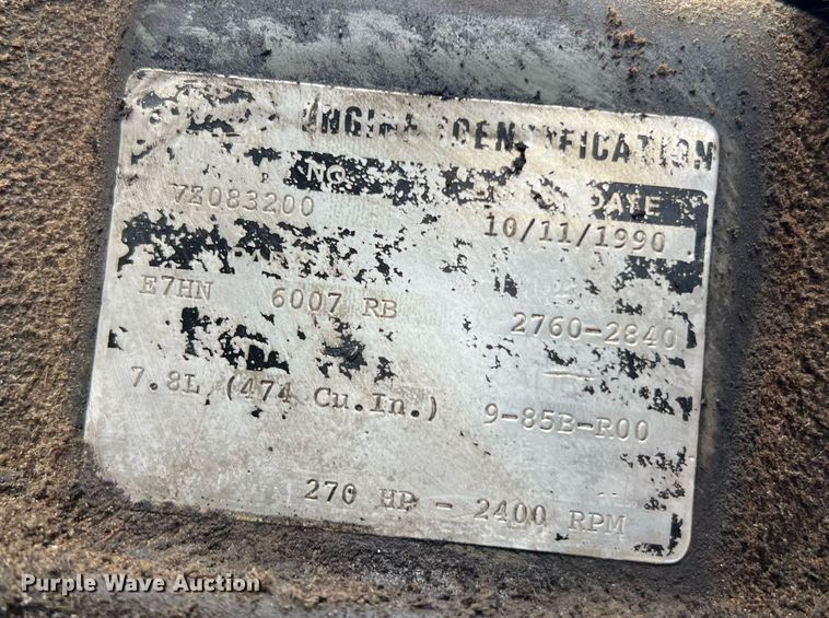 image for item LI9726 1991 Ford L8000  dump truck