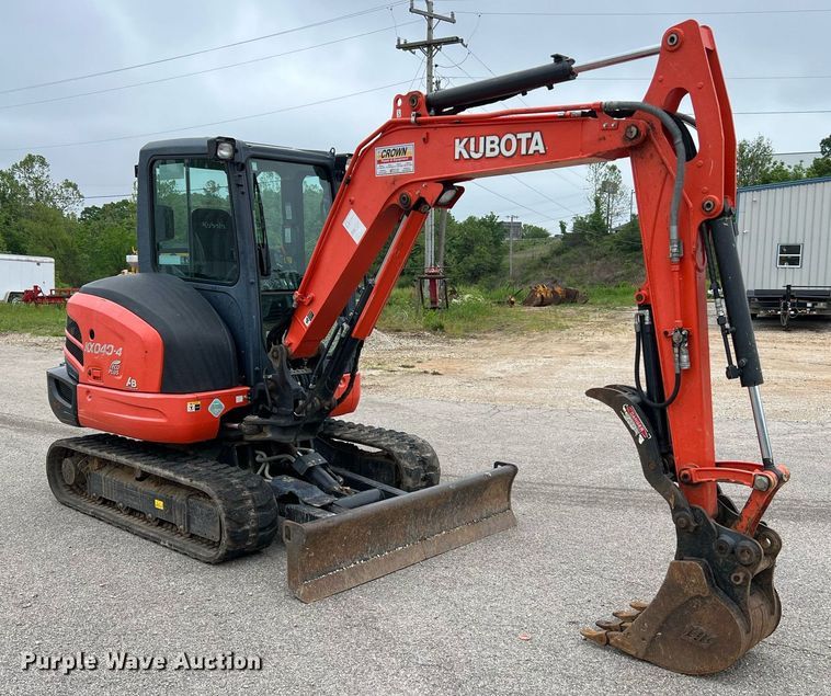 image for item LI9737 2018 Kubota KX040-4  mini excavator