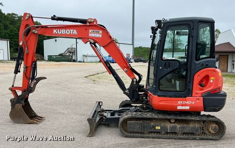 image for item LI9737 2018 Kubota KX040-4  mini excavator