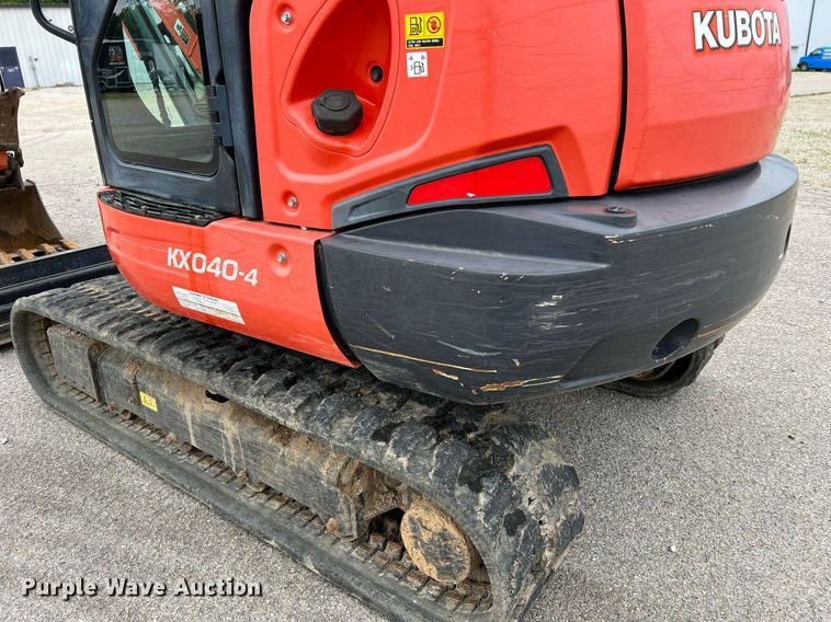 image for item LI9737 2018 Kubota KX040-4  mini excavator