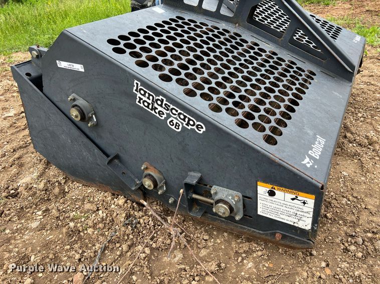 image for item LI9739 Bobcat 6B  70"W skid steer landscape rake