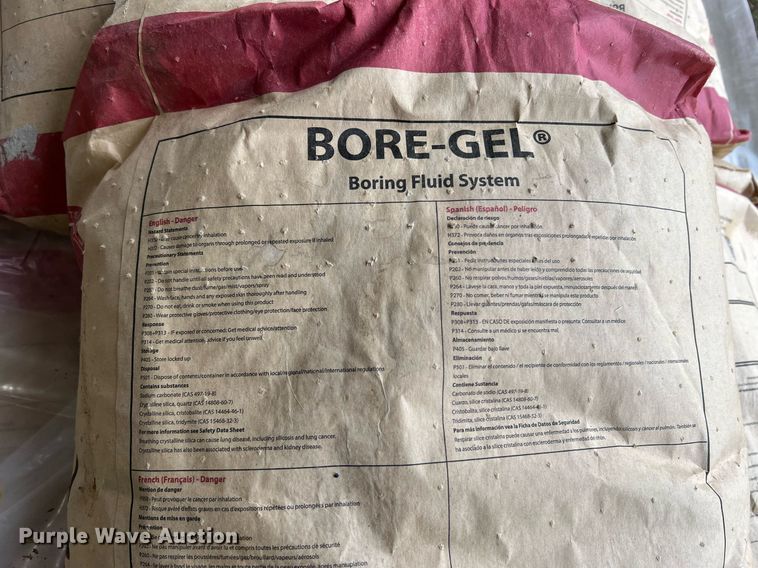 image for item LI9751 (44) bags of Bore-Gel boring fluid system