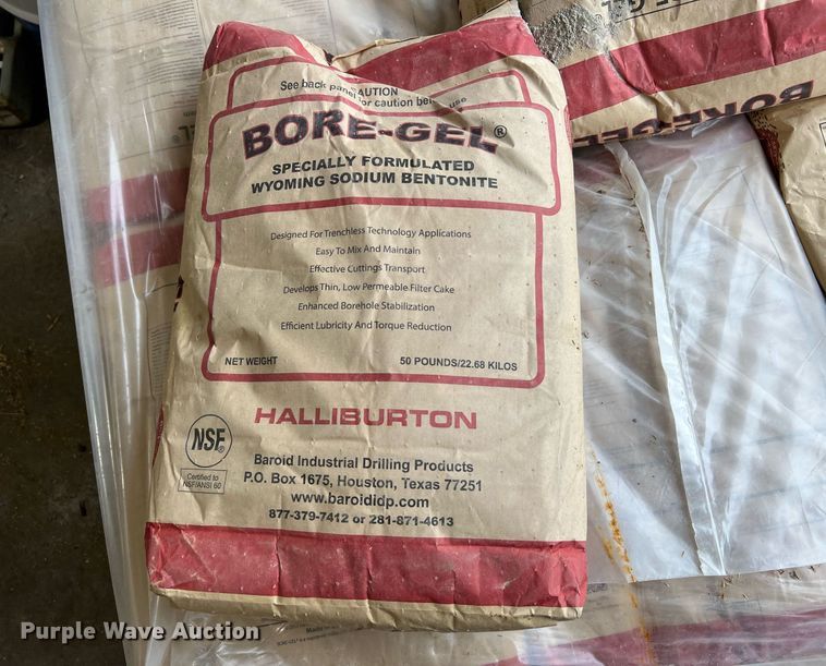 image for item LI9751 (44) bags of Bore-Gel boring fluid system