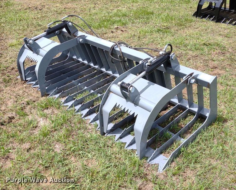 image for item LL9146 84"W skid steer grapple bucket