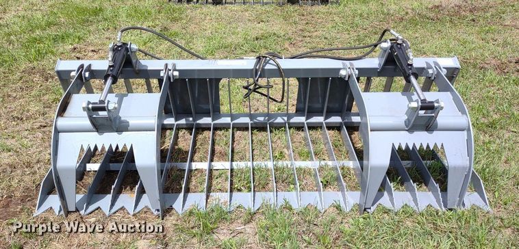 image for item LL9146 84"W skid steer grapple bucket