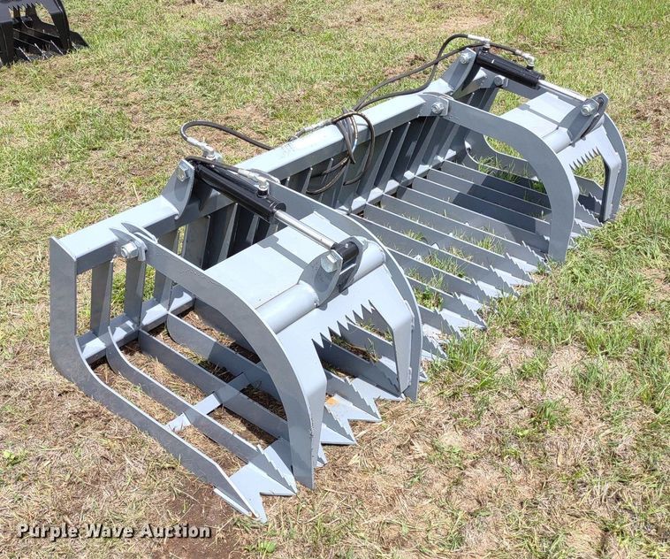 image for item LL9146 84"W skid steer grapple bucket