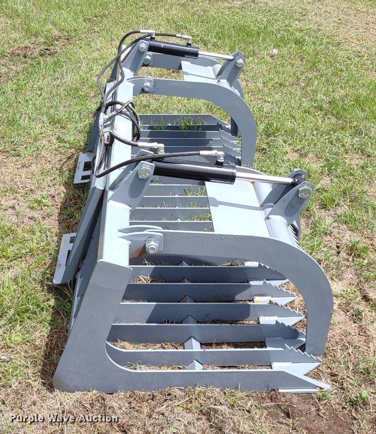 image for item LL9146 84"W skid steer grapple bucket
