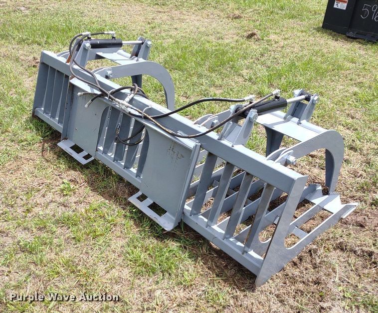 image for item LL9146 84"W skid steer grapple bucket