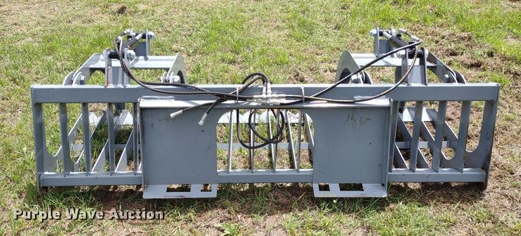 image for item LL9146 84"W skid steer grapple bucket