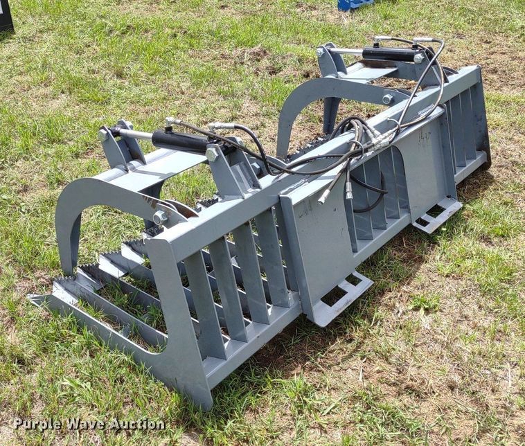image for item LL9146 84"W skid steer grapple bucket