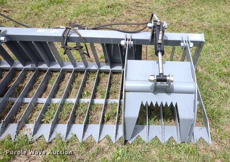 image for item LL9146 84"W skid steer grapple bucket