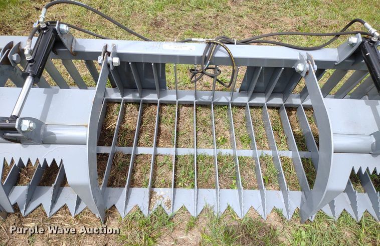 image for item LL9146 84"W skid steer grapple bucket