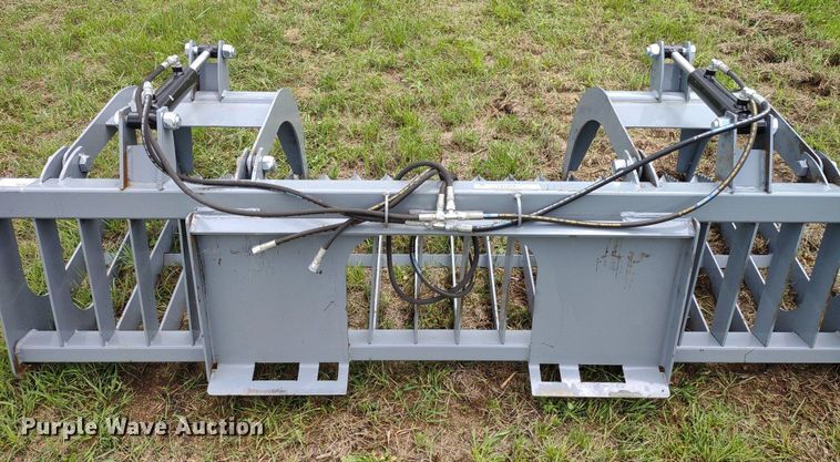 image for item LL9146 84"W skid steer grapple bucket