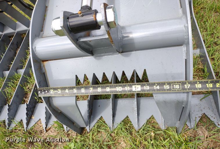 image for item LL9146 84"W skid steer grapple bucket