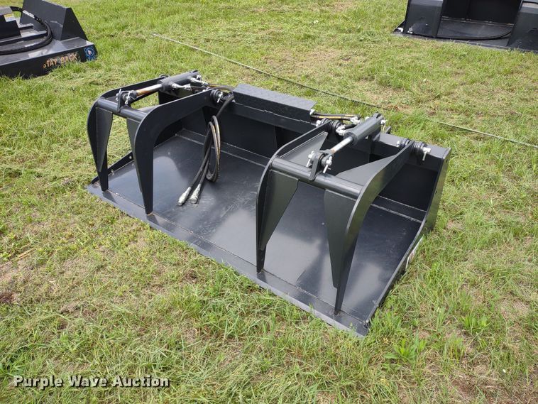 image for item LL9147 JCT  72"W skid steer grapple bucket