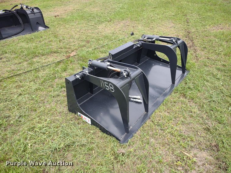 image for item LL9147 JCT  72"W skid steer grapple bucket