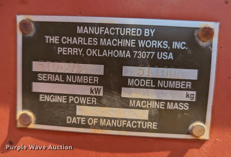 image for item LM9788 2000 Ditch Witch 5110  trencher