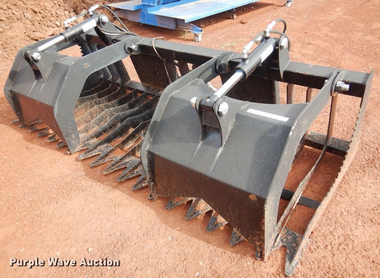 image for item LT9782 78" W skid steer grapple bucket