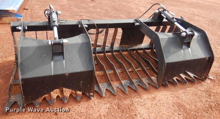 image for item LT9782 78" W skid steer grapple bucket