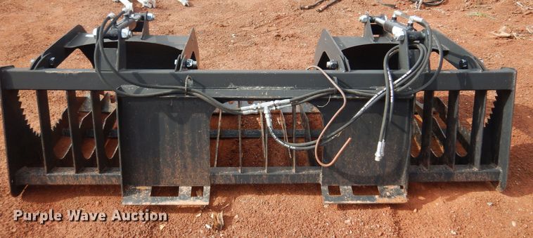 image for item LT9782 78" W skid steer grapple bucket