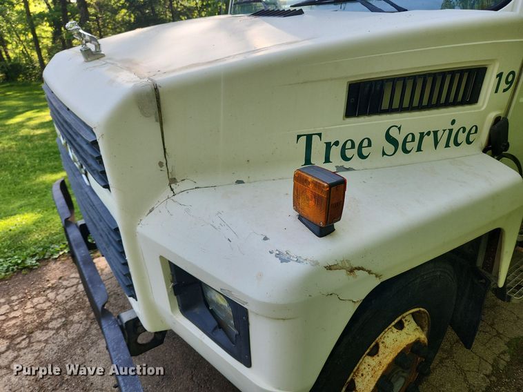 image for item LX9566 2000 Mack CS250P  dump flatbed truck