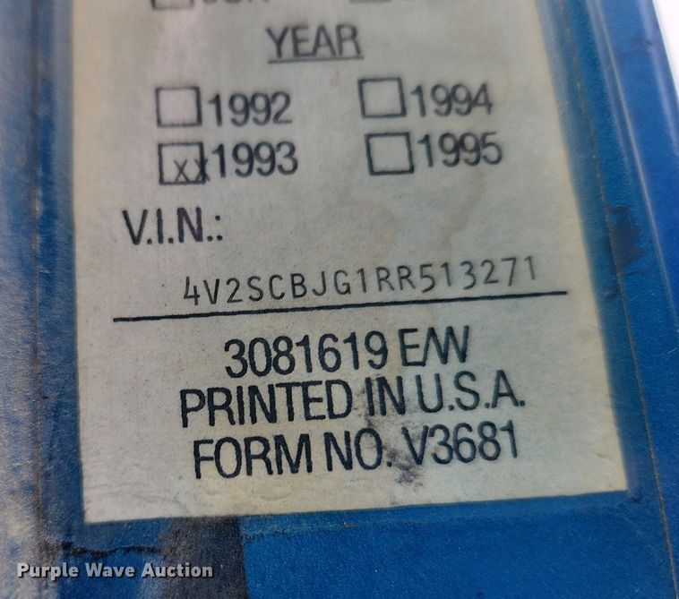 image for item LX9574 1994 White GMC Autocar  dump truck